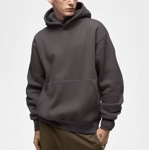 Sweat à capuche surdimensionné de luxe personnalisé pour hommes sweat à capuche épais de 400gsm 100% coton sweat-shirt à capuche en éponge française avec logo personnalisé - Product Image 1