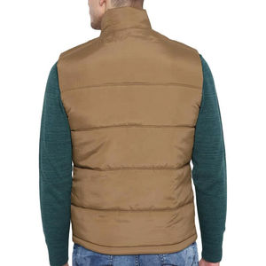 Gilet matelassé en coton respirant d'hiver avec fermeture éclair, logo personnalisé, vêtements d'extérieur sans manches pour femmes, mode streetwear - Product Image 2
