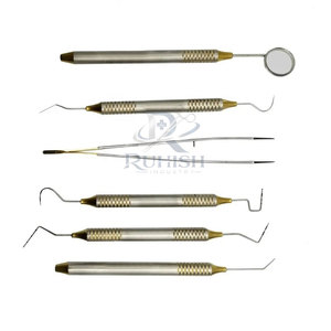 Kit d'instruments dentaires manuels en acier inoxydable pour examen parodontal, réutilisable et léger - Product Image 5