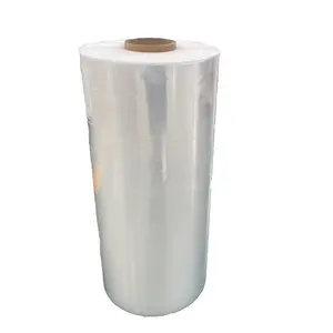 Automatic jumbo LLDPE Stretch film roll /Plastic film for hand use 500% elongation made in Vietnam