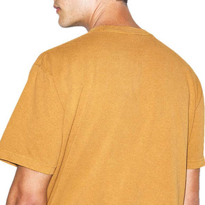 T-shirt pour homme en coton 100% de haute qualité, manches courtes, service OEM, conception de logo personnalisé, respirant, écologique, décontracté pour l'été - Product Image 5