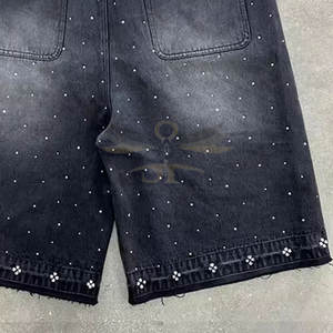 Short en strass sur mesure de nouveau style Short en strass de couleur unie à vendre Short en strass fabriqué au Pakistan - Product Image 6