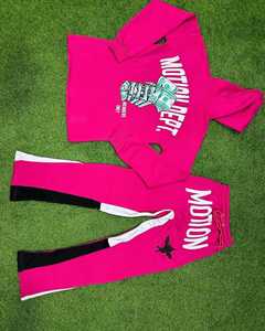 Ensemble pantalon et sweat à capuche évasé Mode féminine élégante, confortable et tendance personnalisable de haute qualité en gros disponible - Product Image 3