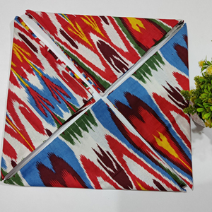 Ensemble de serviettes de table réutilisables imprimées en coton faites à la main Design d'empreinte de main Mix Match Usage quotidien Serviette de table Techniques jetables - Product Image 1