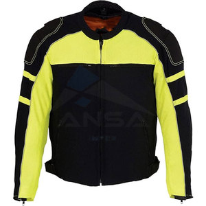 Chaqueta de Motociclista de Malla Blindada para Hombre, Color Negro, Cortavientos, Transpirable, Chaqueta de Motociclista con Ventilación, Negro-Neón-Verde - Product Image 5