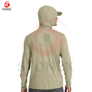 Nueva ropa de pesca barata para hombres, ropa de pesca de manga larga, fabricante de sudaderas con capucha de pesca en blanco personalizado - Product Image 5