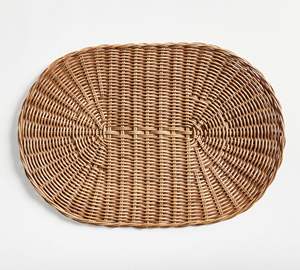 Handcrafted Natural Rattan Round Placemat from Vietnam Elevate Your Dining and Party Table with Timeless Elegance. - Product Image 1