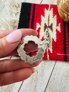 Navajo plata esterlina rodio/chapado en oro Kingman turquesa anillo collar hecho a mano suroeste Boho joyería - Product Image 2