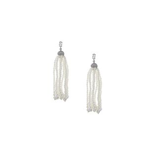 Pendientes con cuentas y diseño de fantasma en blanco y negro, estilo bohemio, joyería para mujer - Product Image 3