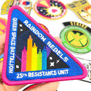 Bas quantité minimale de commande en gros Logo personnalisé broderie fer coudre sur des patchs 25-26 - Product Image 3