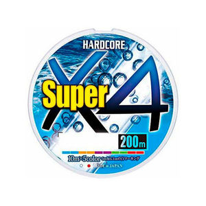 สายเบ็ดตกปลา DUEL HARDCORE Super x4 ยาว 200 ม. (รุ่น: 0.4/0.6/0.8/1/1.2/1.5/2) - Product Image 1