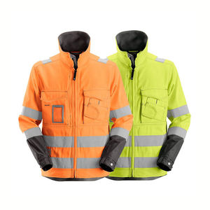 Chaqueta de Seguridad de Nailon Transpirable y Resistente al Viento de Alta Calidad Personalizada 2024, Uniforme de Trabajo de Alta Visibilidad con Cremallera para Trabajadores - Product Image 1