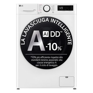 Lavadora-Secadora de Carga Frontal SERIE R5 D2R5S09TSWW AI DD de 9+5 Kg, Blanca y Negra, Clase AE, 1200 giri/min, 60x47.5x85cm - Product Image 4