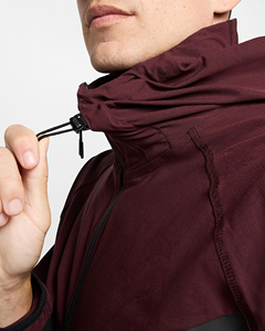 Chaqueta cortavientos de manga corta para hombre Chaqueta ligera para correr personalizada con cremallera media Suministro directo - Product Image 2