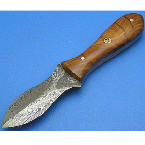 Couteaux de chasse en acier Damas de haute qualité à 100%, manche en bois, lame fixe en acier Damas, couteau personnalisable, vente chaude - Product Image 3