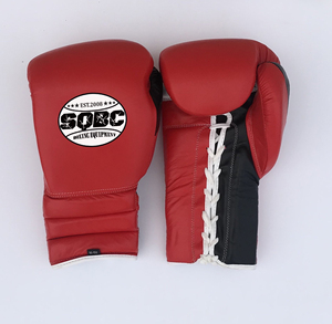Gants de boxe professionnels Gants à lacets couleur néon Gants de boxe personnalisés 12oz pour hommes - Product Image 5