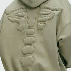 Sudadera con Capucha Gruesa 100% Algodón, Felpa, Talla Grande, Invierno, Lisa, Teñida, para Hombre, con Logotipo Personalizado en Relieve, 340g, Unisex, con Bolsillo - Product Image 6