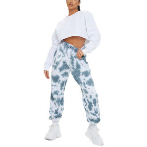 Pantalones de chándal con estampado de letras personalizadas para mujer, pantalones largos de algodón de alta calidad, pantalones para correr con lavado ácido, nuevos pantalones para correr informales para exteriores - Product Image 1