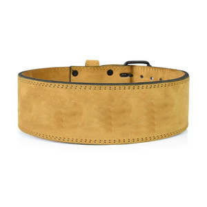 Cinturón de levantamiento de pesas ajustable de protección de cintura de cuero genuino PU personalizado al por mayor cinturones de levantamiento de pesas de cuero de gimnasio personalizados - Product Image 1