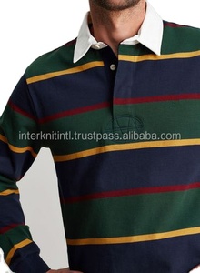 Wholesale Knitted Rugby for <b>Shirts</b> Collared Rugby League Jerseys with Embroidery & <b>Padded</b> Design Custom Available - Product Image 2
