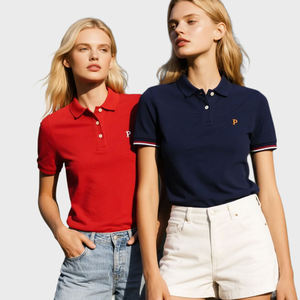 Camiseta Polo de Algodón para Hombre, Manga Corta, Personalizable, Deportiva, Lisa, Formal, Informal, de Algodón, Lisa, Camisetas Polo para Mujer - Product Image 1