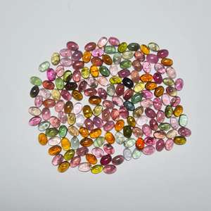 Qualité Supérieure 50 Pièces Cabochons de Tourmaline Naturelle Effet Œil de Chat Traitement Cire/Huile Forme Ovale - Commande Minimale - Product Image 1