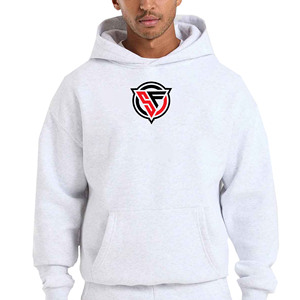 ESSENTIALS Sweat à capuche en coton 100% pour homme Pull-over Streetwear lourd avec manches régulières et impression de logo Hiver Essentiel - Product Image 6