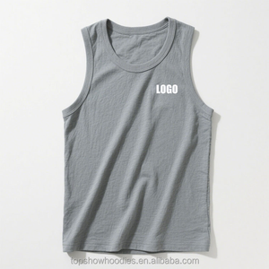 Camiseta sin Mangas Personalizada OEM, Camiseta Deportiva, Camiseta de Tirantes, Camiseta de Algodón Acanalado para Hombre - Product Image 3