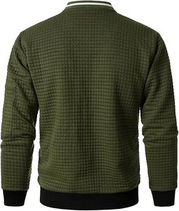 Chaqueta bomber negra de alta calidad para hombre, chaquetas bomber personalizables - Product Image 3