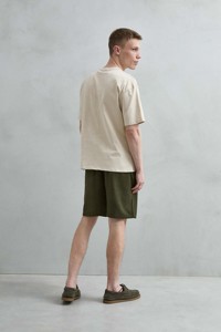 T-shirt Imperio da uomo, vestibilità regular, grigio-verde, 100% cotone anti-pilling, stampa floreale Thailandia Phuket, manica corta, casual, 240g - Product Image 3