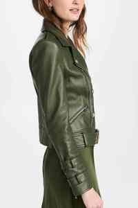 Veste en cuir pour femme à quantité minimale de commande bas nouveauté veste en cuir pour femme veste en cuir de haute qualité pour femme sur mesure - Product Image 5