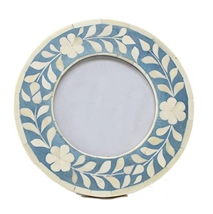 Round Fancy Bone Inlay MOP Photo <b>Frame</b> Manufacturer and Supplier Customized New Design Wood Bone Inlay Photo <b>Frame</b> Top - Product Image 1