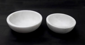 Bol rond sculpté en pierre naturelle de stéatite, bol polyvalent pour la maison, la cuisine, bol à encens pour feuilles de sauge et résine d'encens - Product Image 5