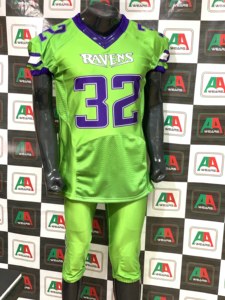 Camiseta de fútbol americano con foto real de talla grande, transpirable, sarga, sublimación, pantalones integrados, camiseta de equipo bordada corta - Product Image 2