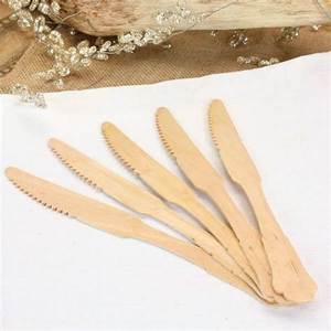 Precio de fábrica Cubiertos de madera biodegradables Cuchillo de madera para picnic - Product Image 2