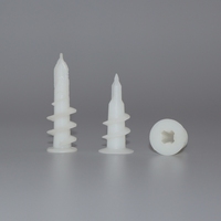 Bouchons d'expansion en plastique pour plaques de plâtre Fixation de rideaux et cadres photo Vis d'expansion en nylon à visser