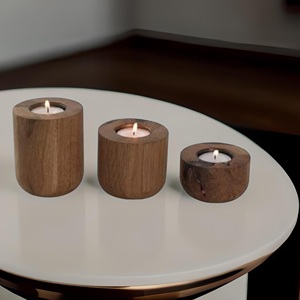 Factory Price Customizable Wooden Candlestick for Christmas Decoration and <b>Candle</b> <b>Holder</b> Wood <b>Lanterns</b> & <b>Candle</b> Jars - Product Image 5