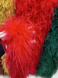 10-13 см 1-20 слоев Оптовые аксессуары высокое качество дешевые красочные окрашенные боа из страусиных перьев для вечерних платьев Женская юбка