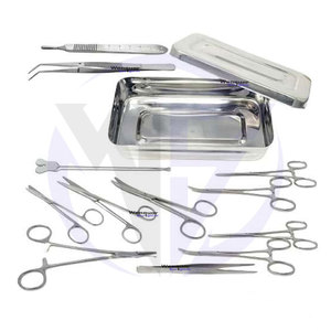 New Arrival cơ bản nhỏ phẫu thuật Kit Set của 13 cái dụng cụ phẫu thuật mayo mổ xẻ kéo crile <span class=keywords><strong>forceps</strong></span> Hộp y tế - Product Image 1