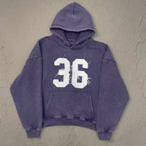 Sudadera con Capucha Bordada Desgastada con Lavado Ácido Hecha a Medida al por Mayor con Logotipo Personalizado, Suministro del Fabricante OEM. - Product Image 4