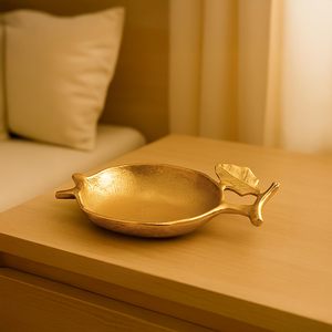 Bol de service en laiton poli doré dernier modèle pour les réglages de table modernes de forme ronde au design martelé doré à bas prix - Product Image 6