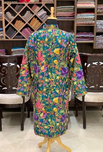 Kanya Libas Vintage Kantha Fine Quality Fashion Warm Printed Long Sleeve Cotton Indian/Pakistani Unisex Kaftan <b>Jacket</b> - Product Image 3