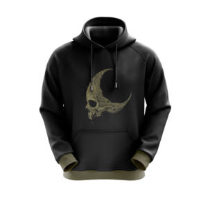 Sweat à capuche surdimensionné pour homme 100% coton, en molleton épais, respirant, séchage rapide, logo personnalisé brodé, sublimation thermique - Product Image 3