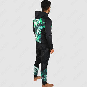 Conjuntos de Jogger de 2 piezas, traje de jogging de entrenamiento OEM, chándal de poliéster 100% para hombre, chaqueta deportiva personalizada al por mayor - Product Image 2