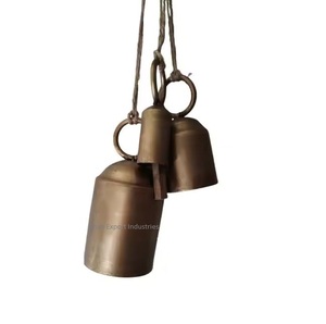 Multi Colors Brass Metal Hanging <b>Bells</b> With Rope for Buffalo and Sheep Cow Hanging <b>Bell</b> Christmas Decorative <b>Bells</b> - Product Image 4