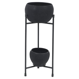 Macetas de metal hechas a mano, eleva tu espacio con diseños de moda, macetas colgantes para balcón, sala de estar - Product Image 1