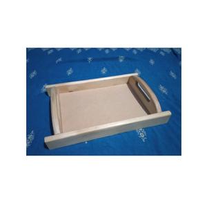 Bandeja para servir desayuno de madera de acacia de alta calidad, diseño rectangular sólido para decoraciones de mesa de hogar o boda, último lanzamiento - Product Image 4