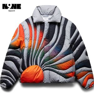 Veste matelassée coupe-vent écologique à capuche pour homme, 100% coton, imperméable, veste d'hiver - Product Image 2