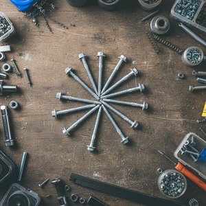 Vis autoforeuse professionnelle PDC à tête à rondelle, galvanisée à chaud au zinc, filetage intégral, filetage profond, métrique/pouce, en acier au carbone - Product Image 1