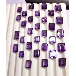 70 piezas de amatista natural 8x6 9x7 10x8 11x9mm baguette 6x6 7x7 8x8mm faceta cuadrada 181 Cts lote Iroc ventas piedras preciosas cortadas US $97 - Product Image 2